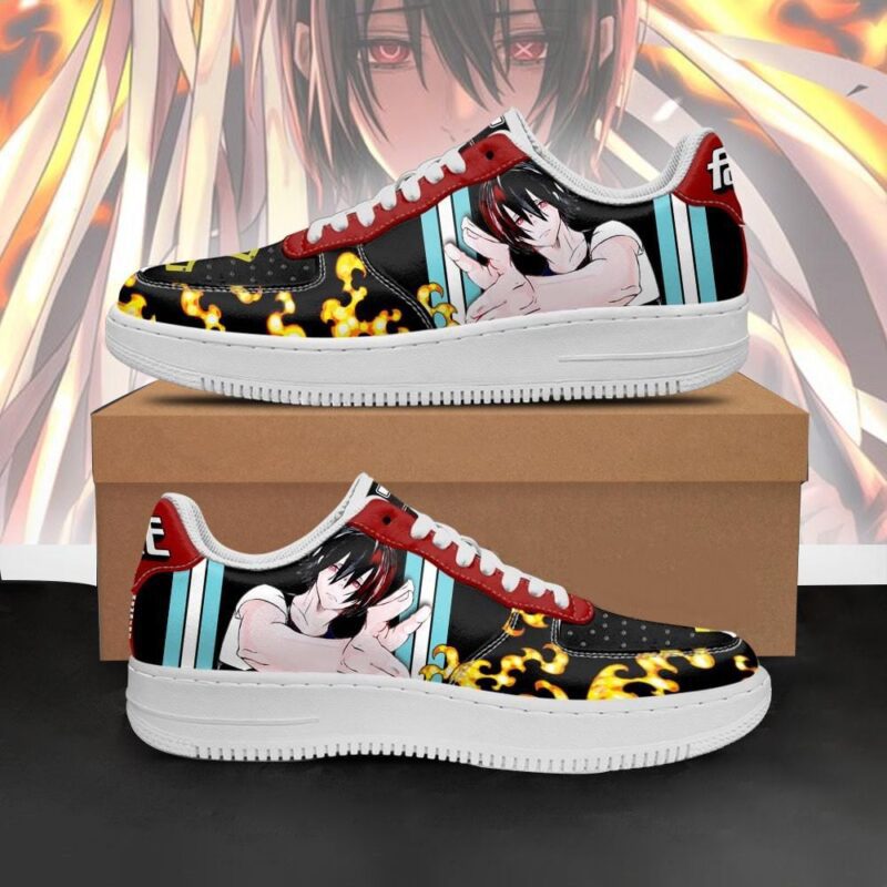 Fire Force Benimaru Shinmon Sneakers Costume Anime Shoes Air Force 1 Sneakers