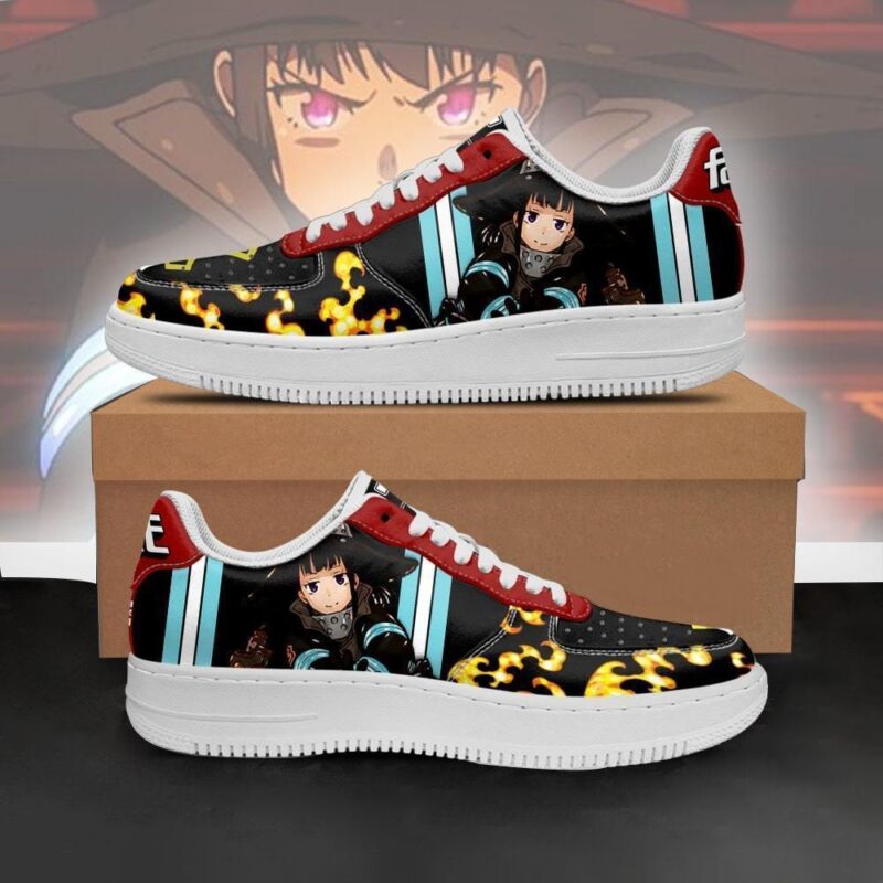 Fire Force Maki Oze Sneakers Costume Anime Shoes Air Force 1 Sneakers