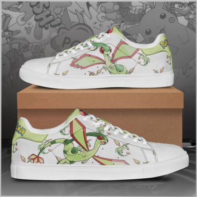 Flygon Pokemon Low Top Leather Skate Shoes