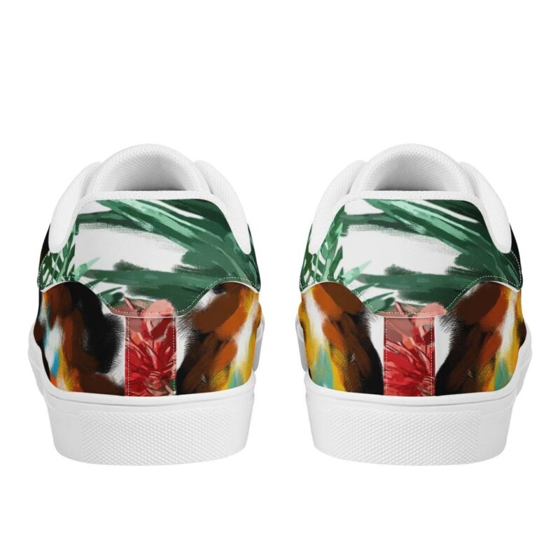 Fox Low Top Leather Skate Shoes Tennis Shoes Sneaker For Fans 3