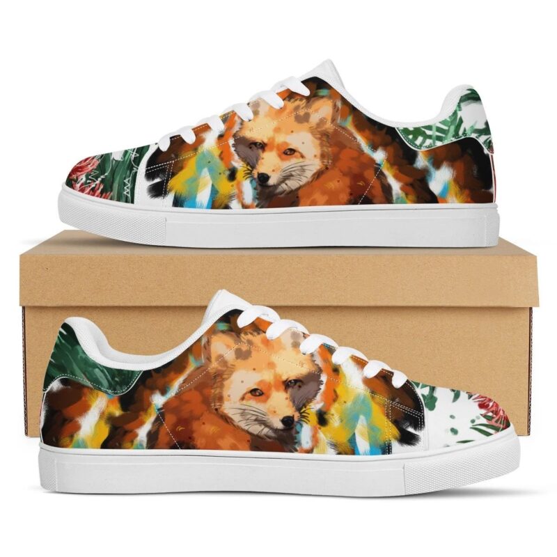 Fox Low Top Leather Skate Shoes