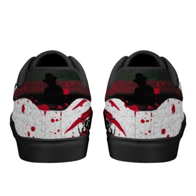 Freddy Krueger Never Sleep Again Low Top Leather Skate Shoes Tennis Shoes Sneaker For Fans 3