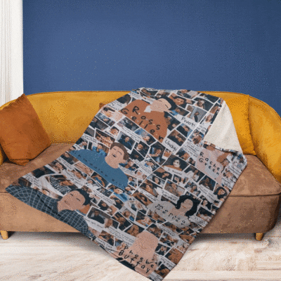 Friends Central Perk TV Show Trendy ArtFriends Gift For Fan Comfy Sofa Throw Blanket Gift 2