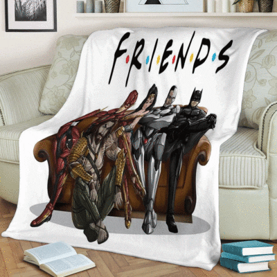 Friends Teams DC Comics Gift Lover Comfy Sofa Throw Blanket Gift 1