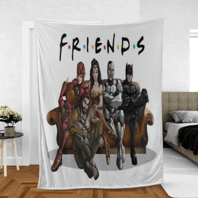 Friends Teams DC Comics Gift Lover Comfy Sofa Throw Blanket Gift