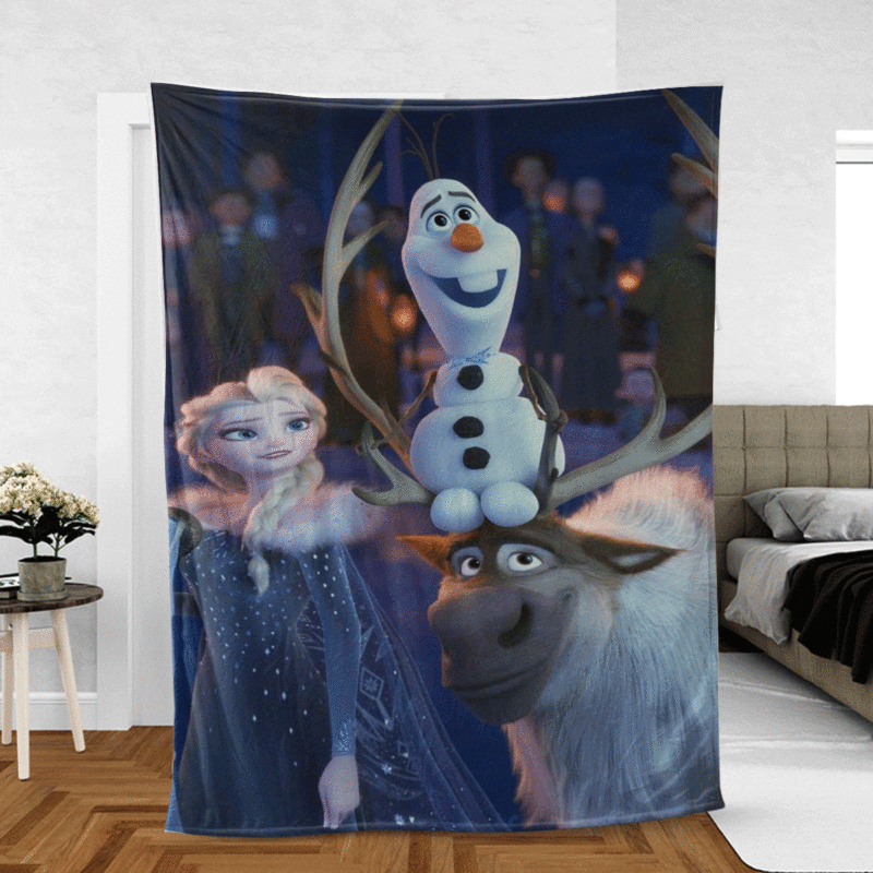 Frozen Gift For Fan Comfy Sofa Throw Blanket Gift