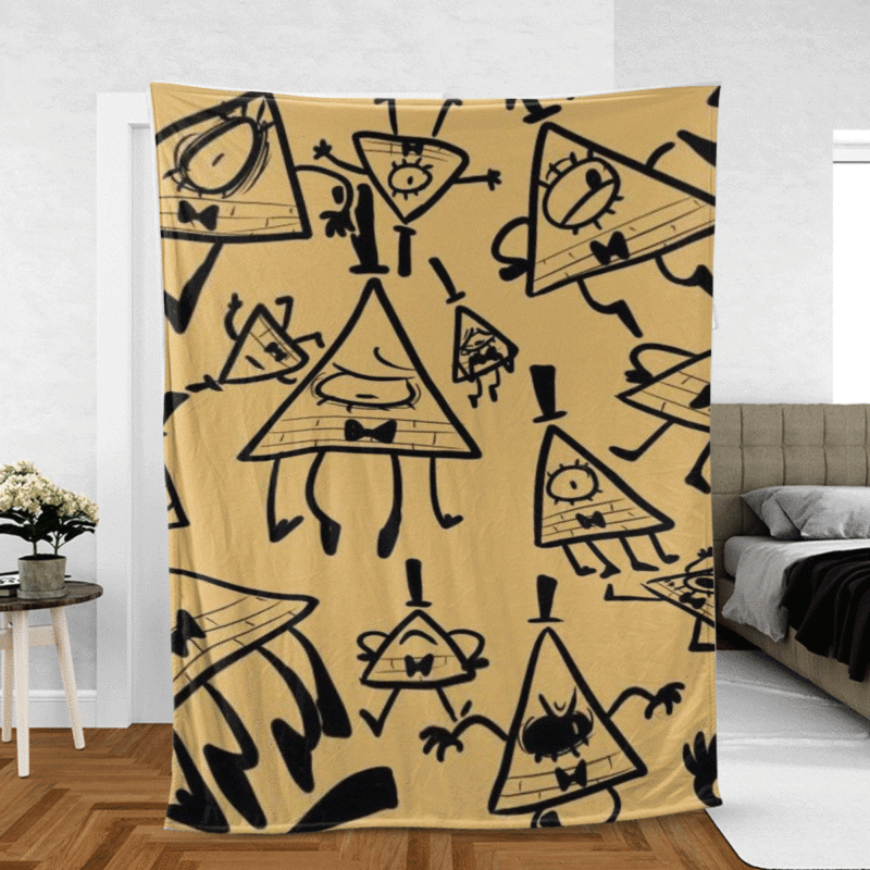 Bill Cipher Gift For Fan Comfy Sofa Throw Blanket Gift