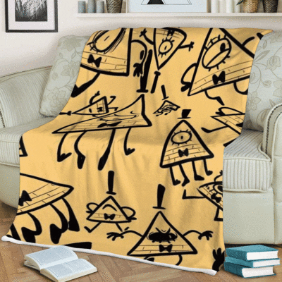 Full Bill Cipher Gravity Falls The Love God Disney Cartoon Ver5 Gifts Lover, Bill Cipher Gift For Fan Comfy Sofa Throw Blanket Gift