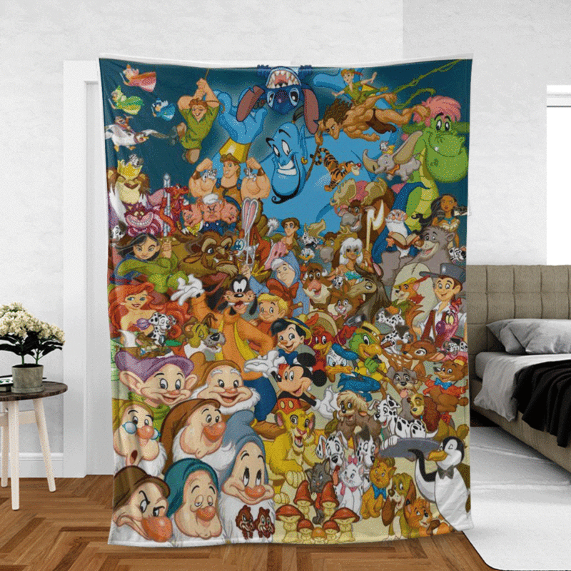 Disney Gift For Fan Comfy Sofa Throw Blanket Gift