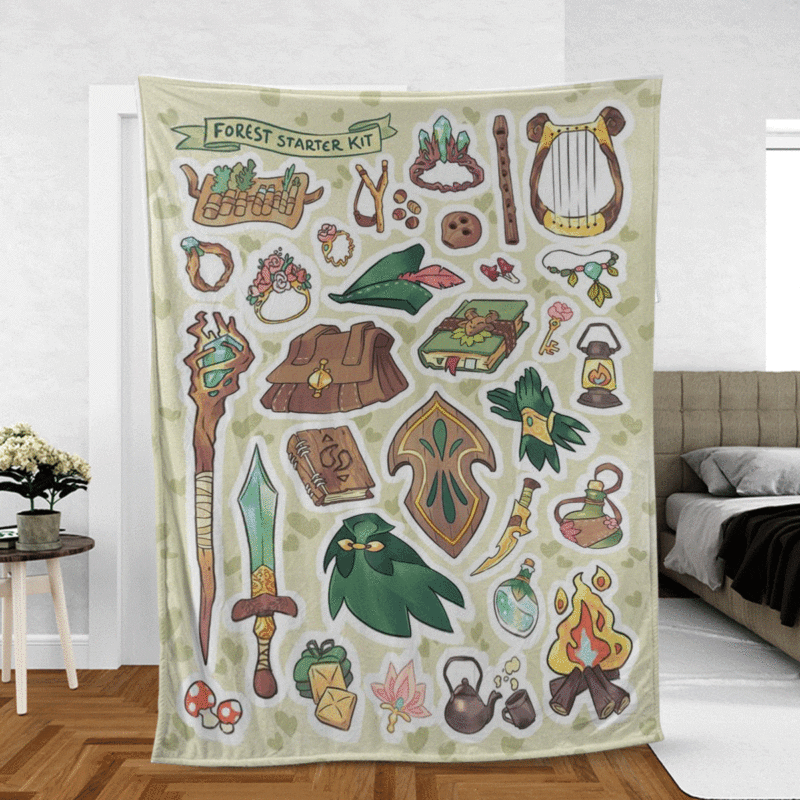 Full Items The Legend of Zelda Game Gift Lover Comfy Sofa Throw Blanket Gift