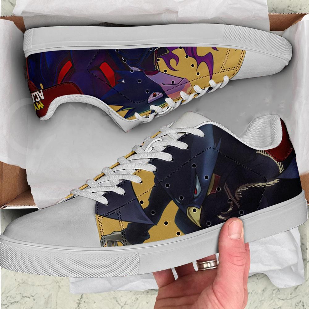 Fumikage-Tokoyami-My-Hero-Academia-Low-Top-Leather-Skate-Shoes-Tennis-Shoes-Sneaker-For-Fans-1 Tennis Shoes