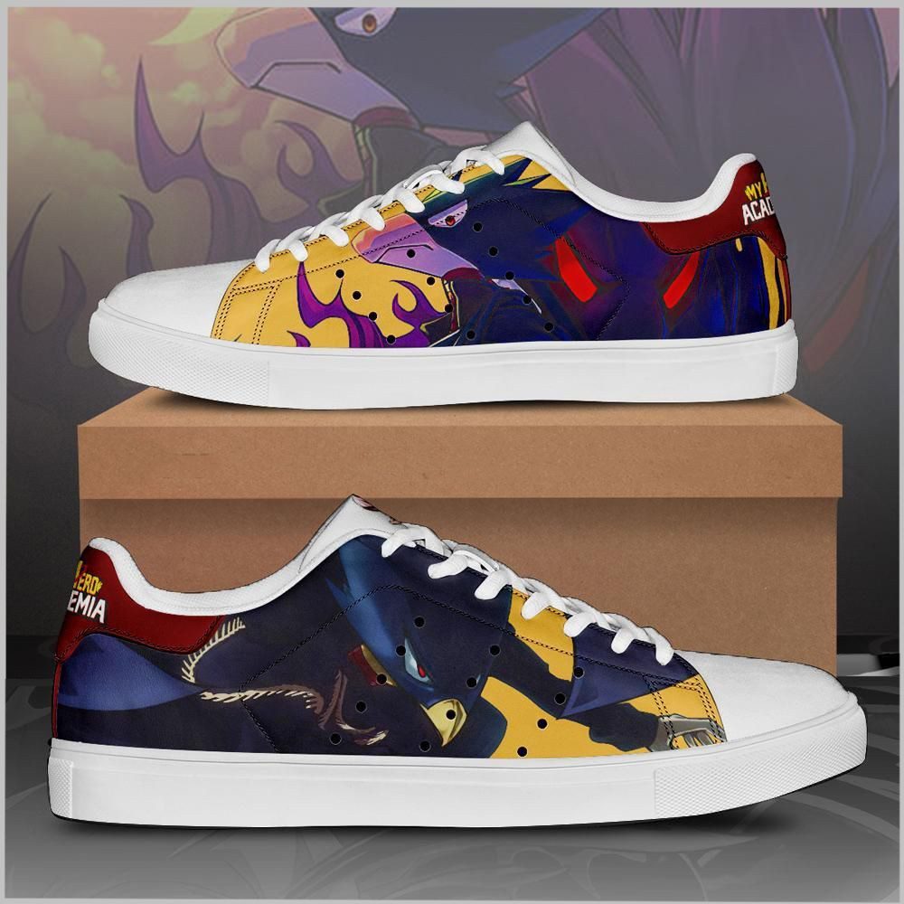Fumikage-Tokoyami-My-Hero-Academia-Low-Top-Leather-Skate-Shoes-Tennis-Shoes-Sneaker-For-Fans Fumikage Tokoyami My Hero Academia Low Top Leather Skate Shoes