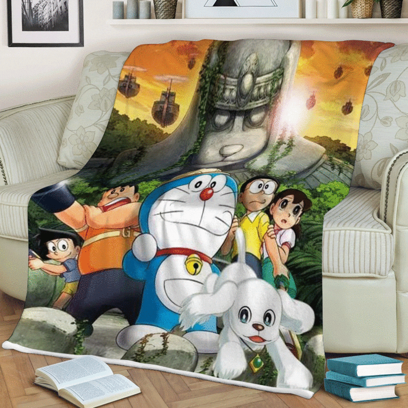 Doraemon Gift For Fan Comfy Sofa Throw Blanket Gift