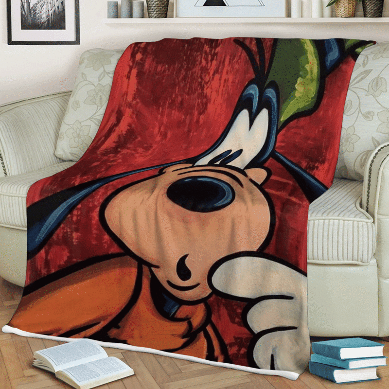 Goofy Mickey Mouse Disney Gift For Fan Comfy Sofa Throw Blanket Gift