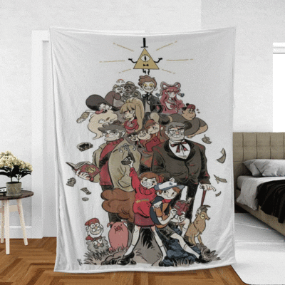 Gravity Falls Gift For Fan Comfy Sofa Throw Blanket Gift
