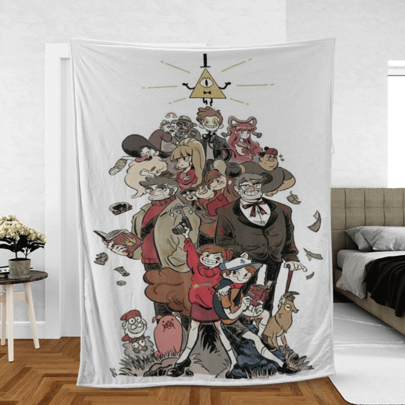 Gravity Falls Gift For Fan Comfy Sofa Throw Blanket Gift