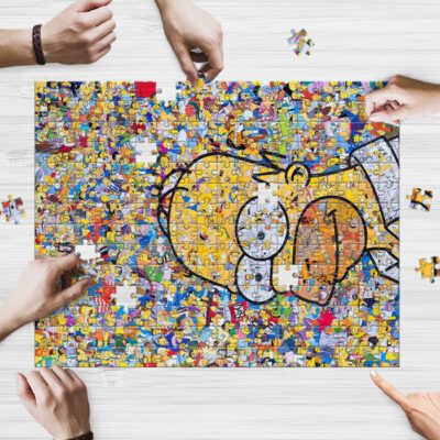 Funny Homer The Simpsons Cartoon Puzzle Game Simpsons Fan Gift Simpsons Chrismast Gift 4