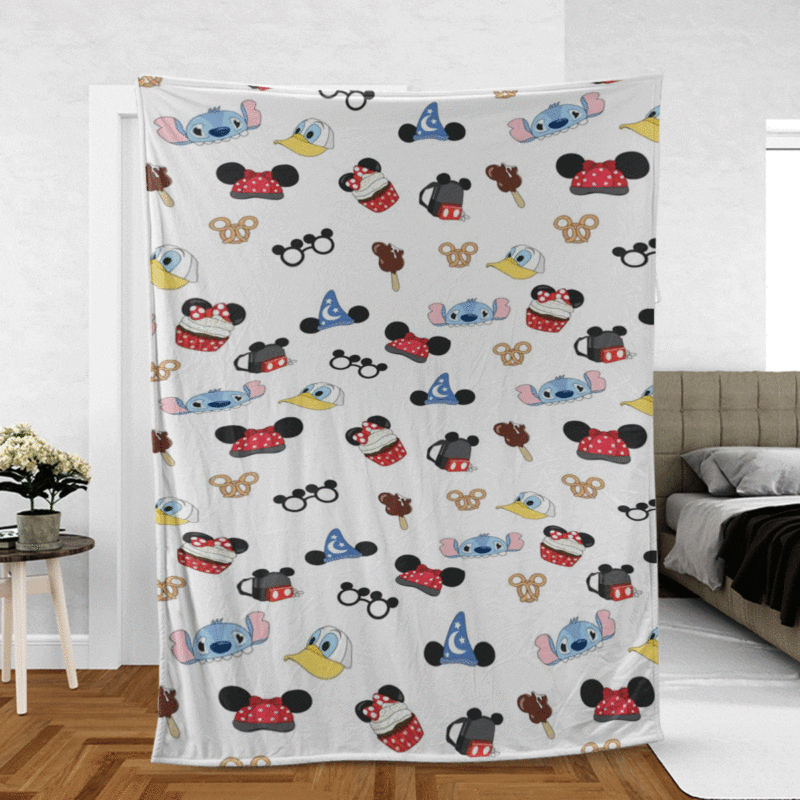 Funny Mickey Mouse And Stitch Cartoon Disney Ver8 Gift Lover
