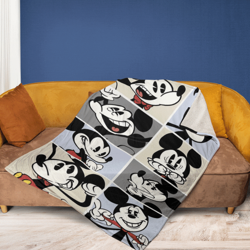 Funny Mickey Mouse Cartoon Disney Ver3 Gift LoverMickey Mouse Disney Premium Comfy Sofa Throw Blanket 2