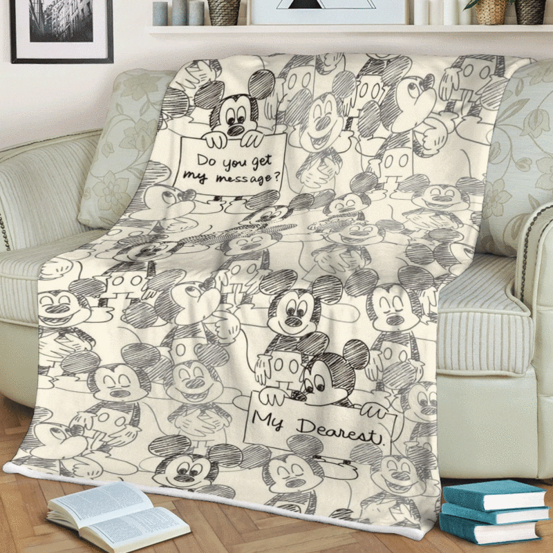 Mickey Mouse Disney Premium Comfy Sofa Throw Blanket