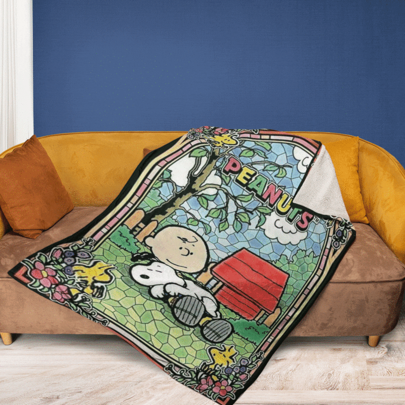 Funny Snoopy Charlie Brown Peanuts Cartoon Gifts LoverSnoopy Charlie Brown Peanuts Gift For Fan Comfy Sofa Throw Blanket Gift 2