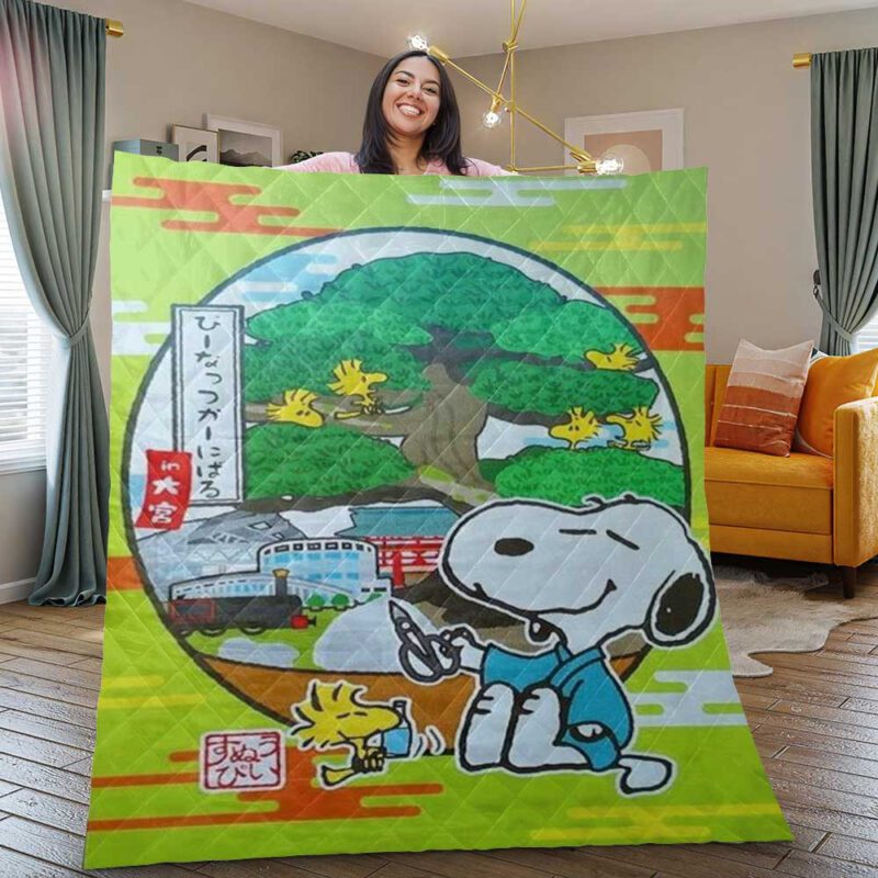 Snoopy Charlie Brown Peanuts Gift For Fan Comfy Sofa Throw Blanket Gift