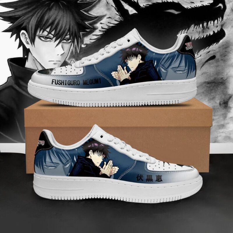 Fushiguro Megumi Jujutsu Kaisen Air Force 1 Sneakers Custom Anime Shoes