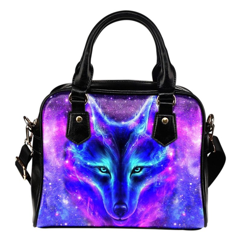 Galaxy Wolf Lady Leather Shoulder Hand Bag SB0054