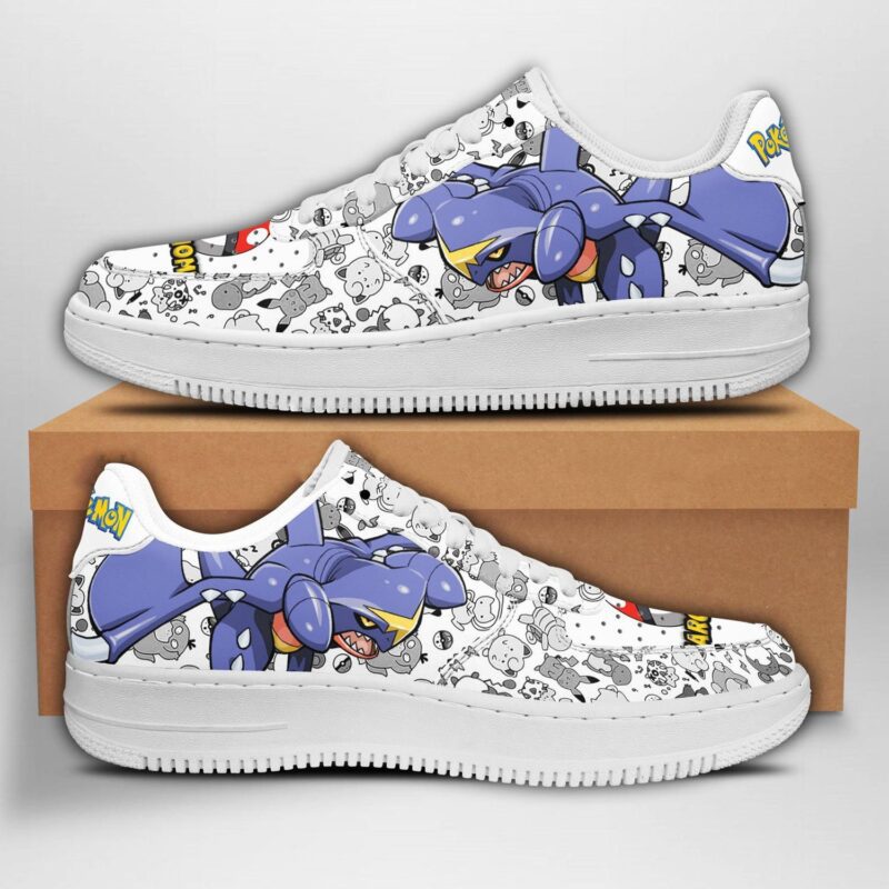 Garchomp Sneakers Pokemon Shoes Fan Gift Idea Air Force 1 Sneakers