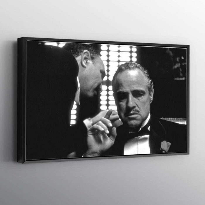 Godfather Gangster Print Wall Art Canvas Let The Colors Inspire You