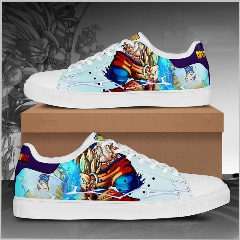 Gohan Super Saiyan Dragon Ball Low Top Leather Skate Shoes