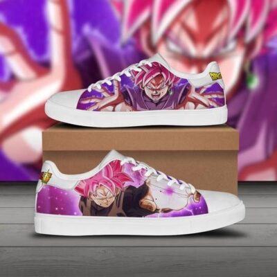 Goku Black Rose Dragon Ball Super Low Top Leather Skate Shoes