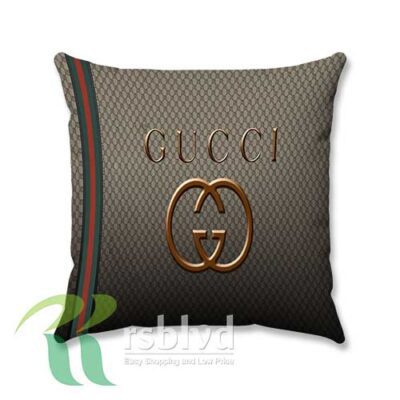 Gold Gucci Wallpaper Custom Pillow Case Cover