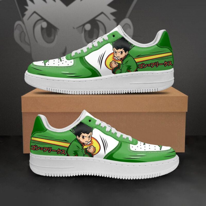 Gon Freecss Air Force 1 Sneakers Custom Hunter X Hunter Anime Shoes