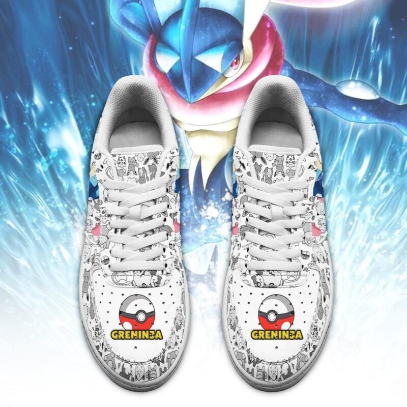 Greninja Sneakers Pokemon Shoes Fan Gift Idea Air Force 1 Sneakers 1 1