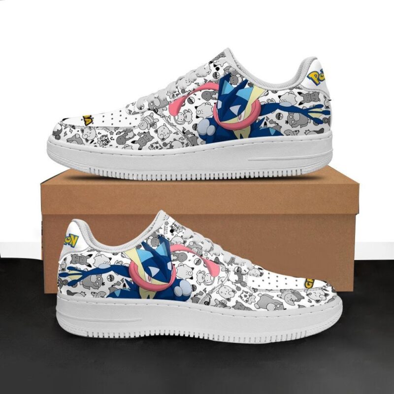 Greninja Sneakers Pokemon Shoes Fan Gift Idea Air Force 1 Sneakers