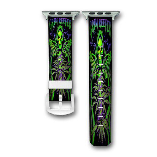 Grim Reefer Marijuana Pot Blacklight Custom Apple Watch Band Genuine ...