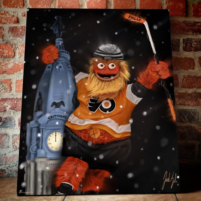 Gritty "GRITIZENS" Philadelphia Flyers Canvas Prints - Wall Art Decor