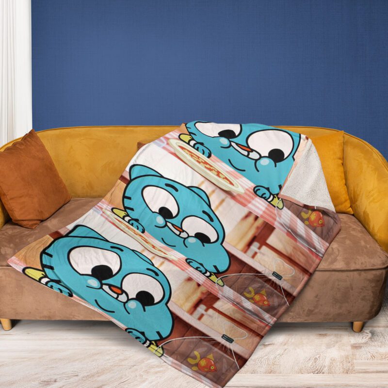 The amazing world of Gumball 3 Comfy Sofa Throw Blanket Gift