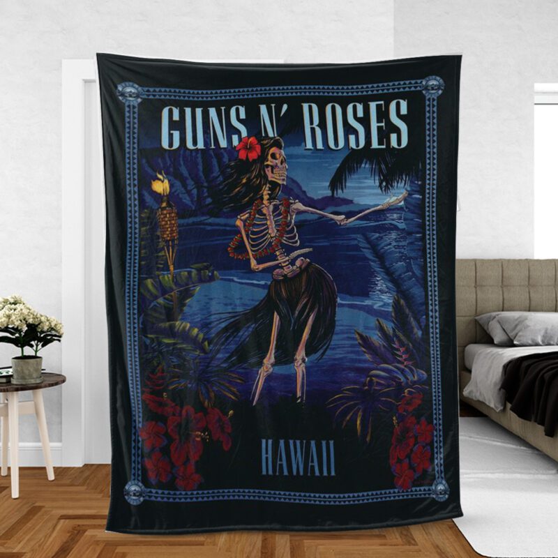 Guns N' Roses Rock Band Gift For Fan Comfy Sofa Throw Blanket Gift