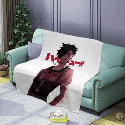 Haikyuu Anime Tetsurou Kuroo 3 Fleece Blanket, Anime Gift Lover Comfy Sofa Throw Blanket