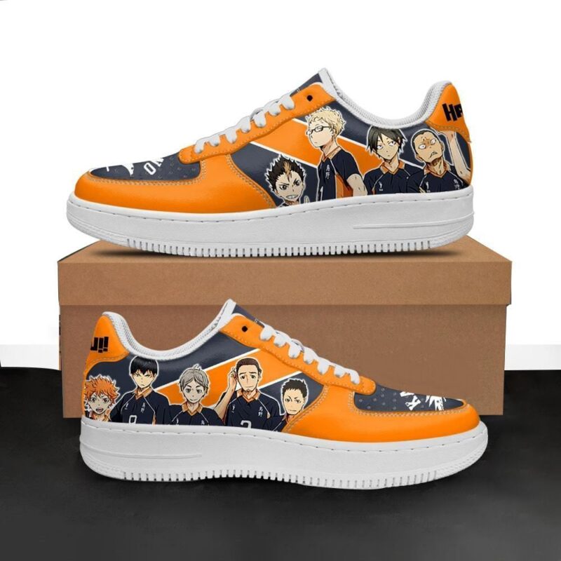 Haikyuu Karasuno Sneakers Team Haikyuu Anime ShoesAir Force 1 Sneakers