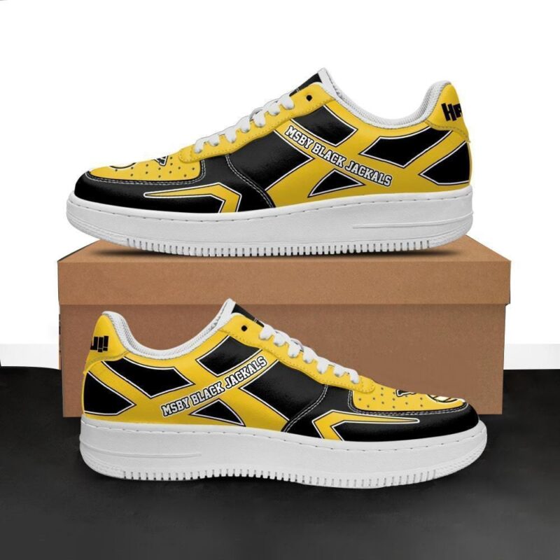 Haikyuu MSBY Black Jackals Sneakers Uniform Haikyuu Anime Shoes Air Force 1 Sneakers