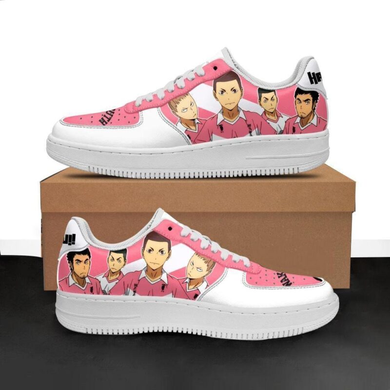 Haikyuu Wakutani South High Sneakers Team Haikyuu Anime Shoes Air Force 1 Sneakers