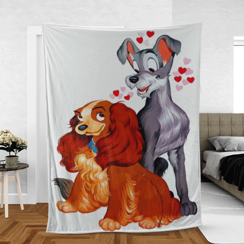 Happy Valentine's Day Sweet Love Of Lady and the Tramp Movie Gift Lover
