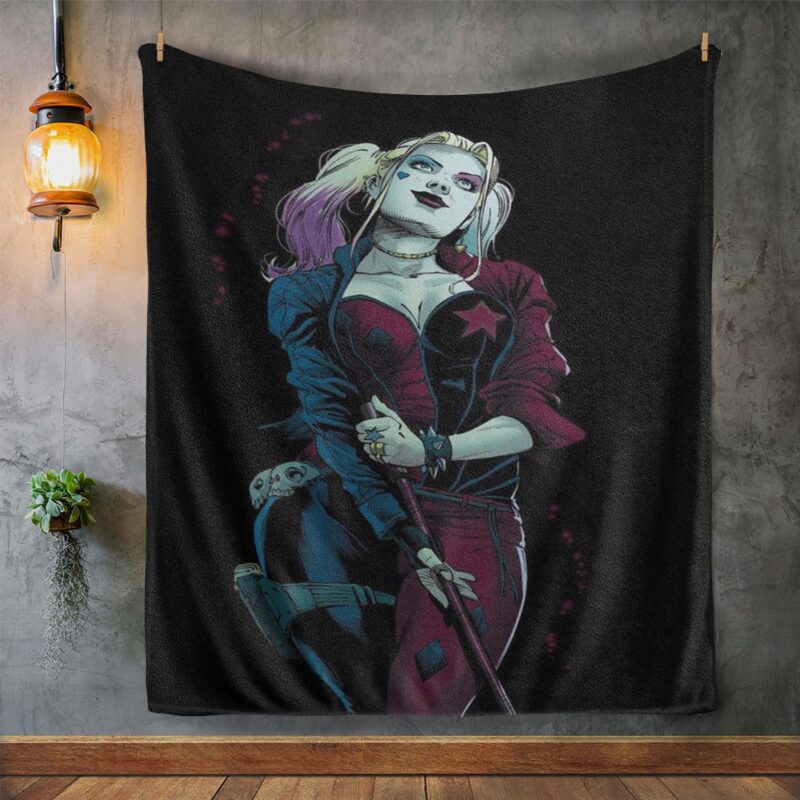 Harley Quinn Blanket Gift For Fan