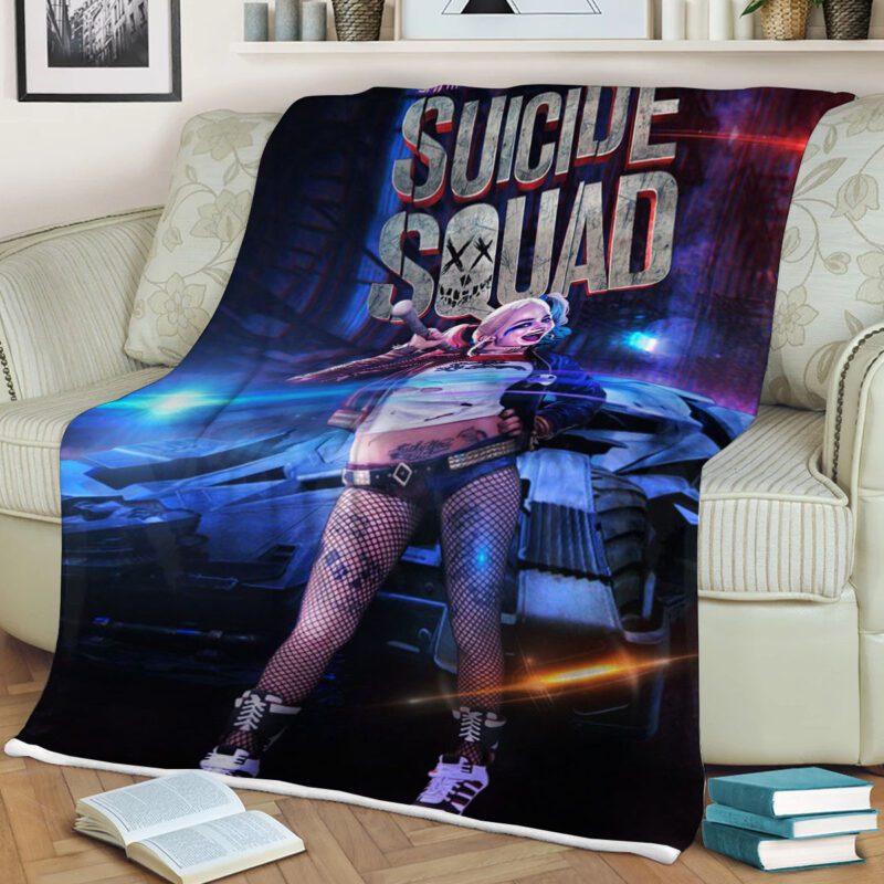 Harley Quinn Suicide Squad Christmas Gift Comfy Sofa Throw Blanket Gift 2 1 1