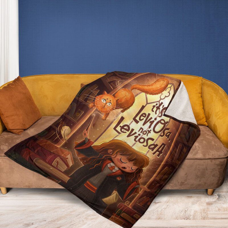 Hermione Chibi Comfy Sofa Throw Blanket Gift