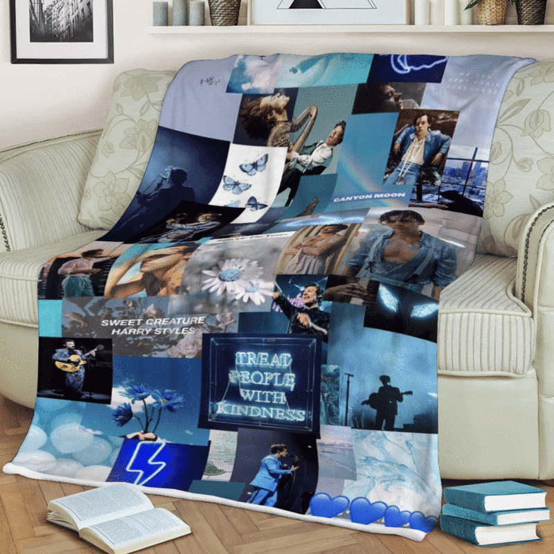 Harry Styles Gift For Fan Comfy Sofa Throw Blanket Gift