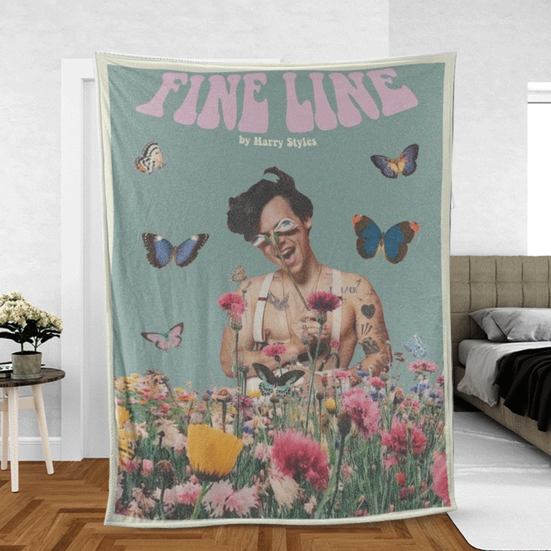 Harry Styles Gift For Fan Comfy Sofa Throw Blanket Gift